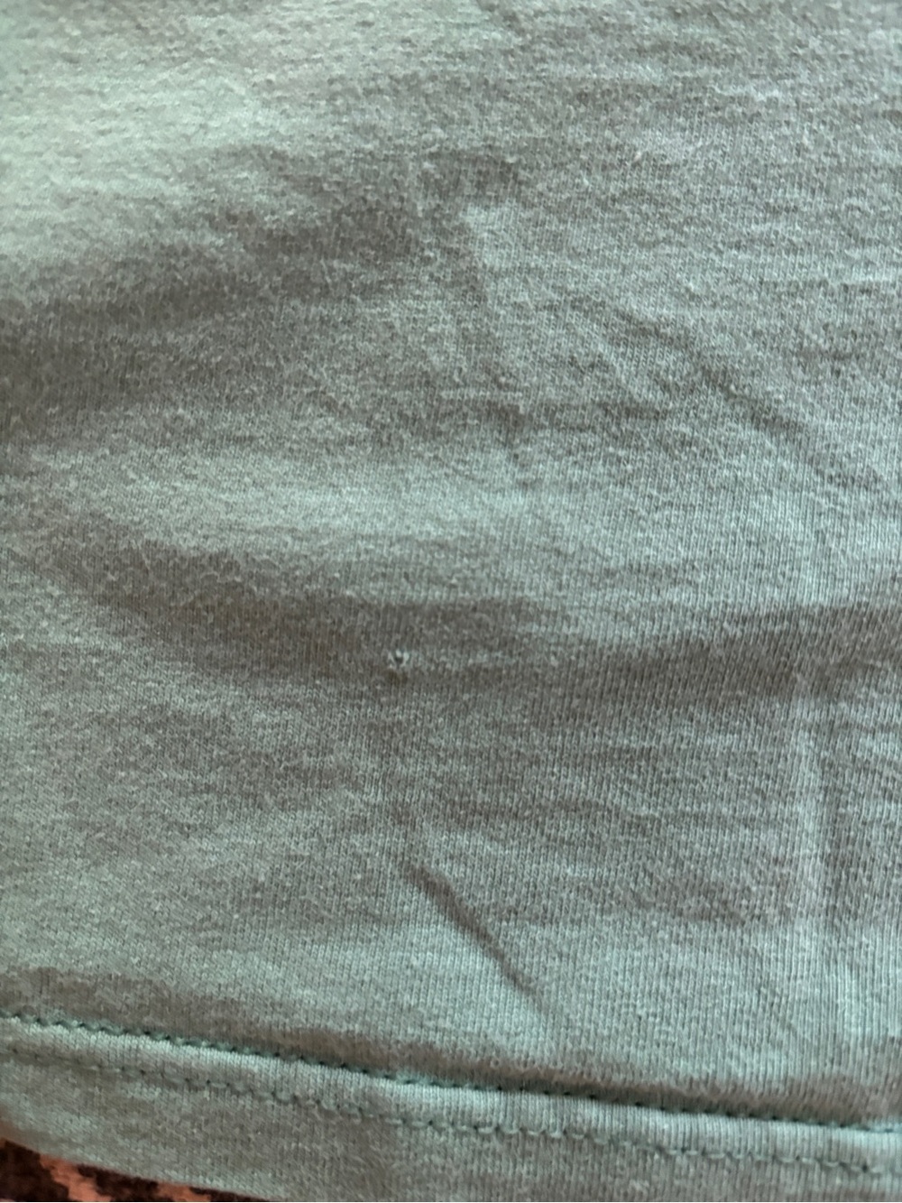 Vintage Russell Athletic Men's Pocket Tee in Aqua Green - Picture 3 of 9